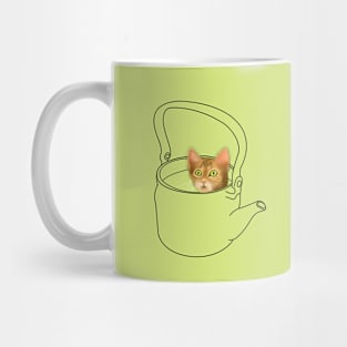 Cat in a retro kettle Mug